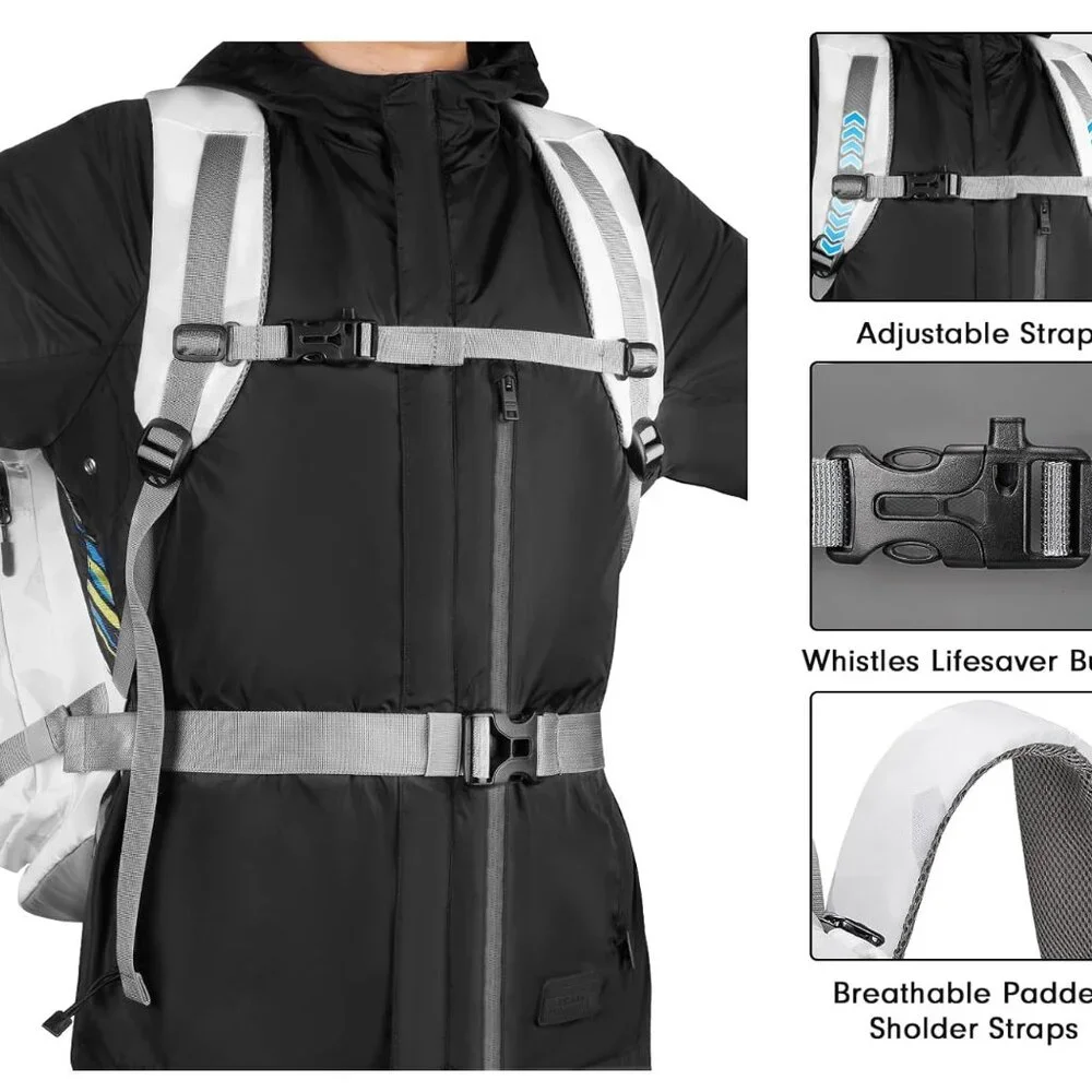 65L Ski Boot Bag Backpack – Waterproof Ski & Snowboard Gear Bag with 8 Pockets